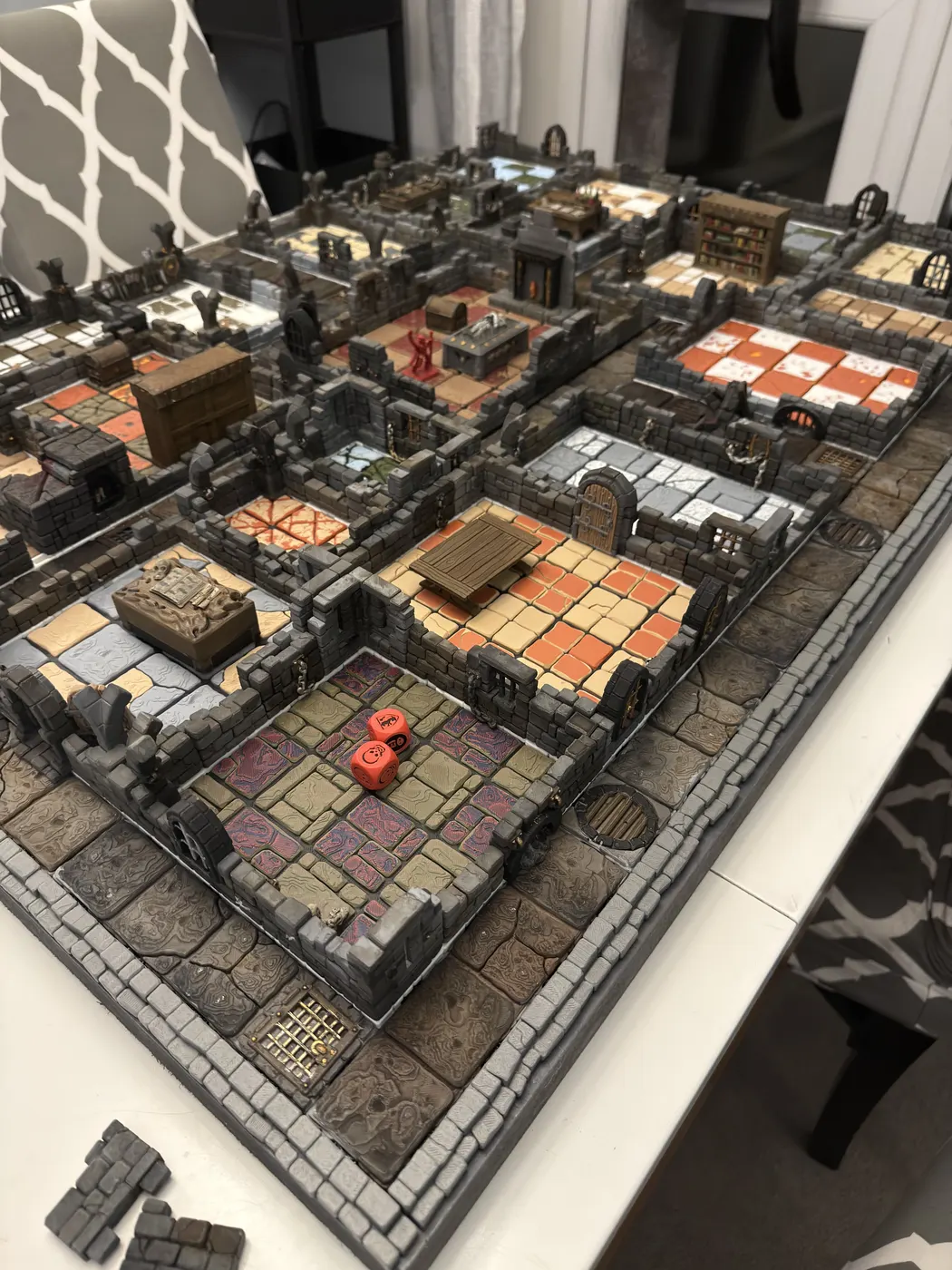Detailed 3D printed architectural building model